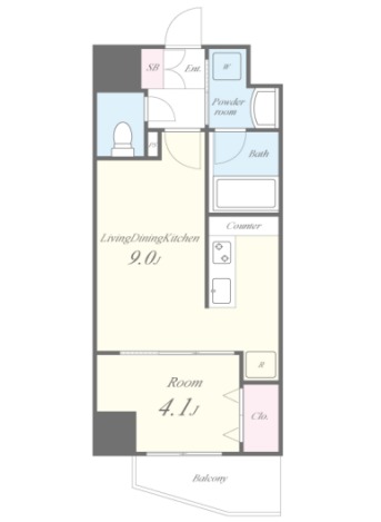 グランディア大阪ノースの間取り