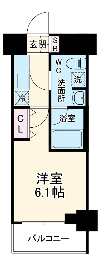 MAXIV BANDOBASHI TWIN EASTの間取り