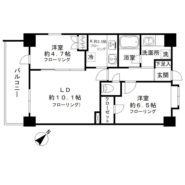 オーチャードの間取り