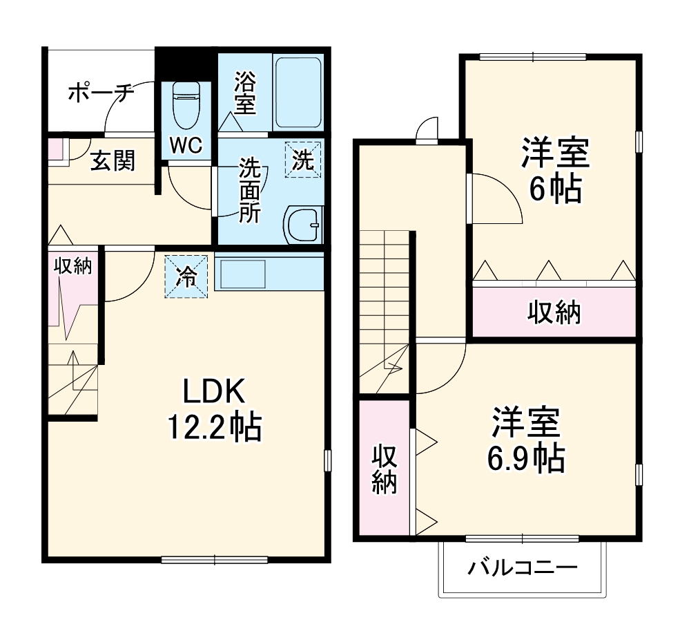 ドッグウッド宮前E棟の間取り