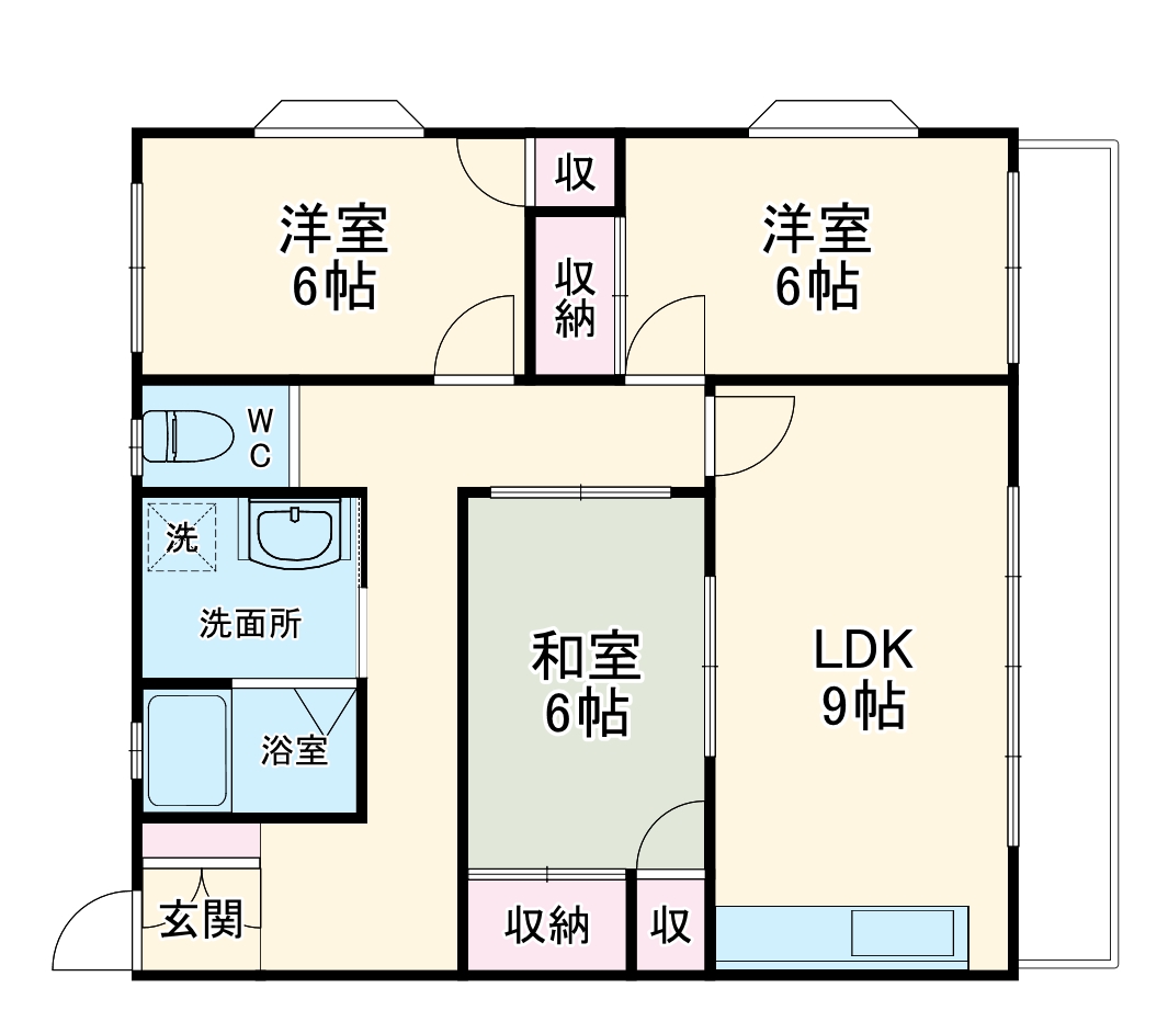 サンパレス池ヶ谷の間取り