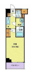 本羽田の完工年月(2019年3月)築の賃貸マンションの間取り