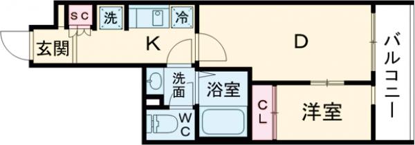 アヴァンカーサ三鷹の間取り