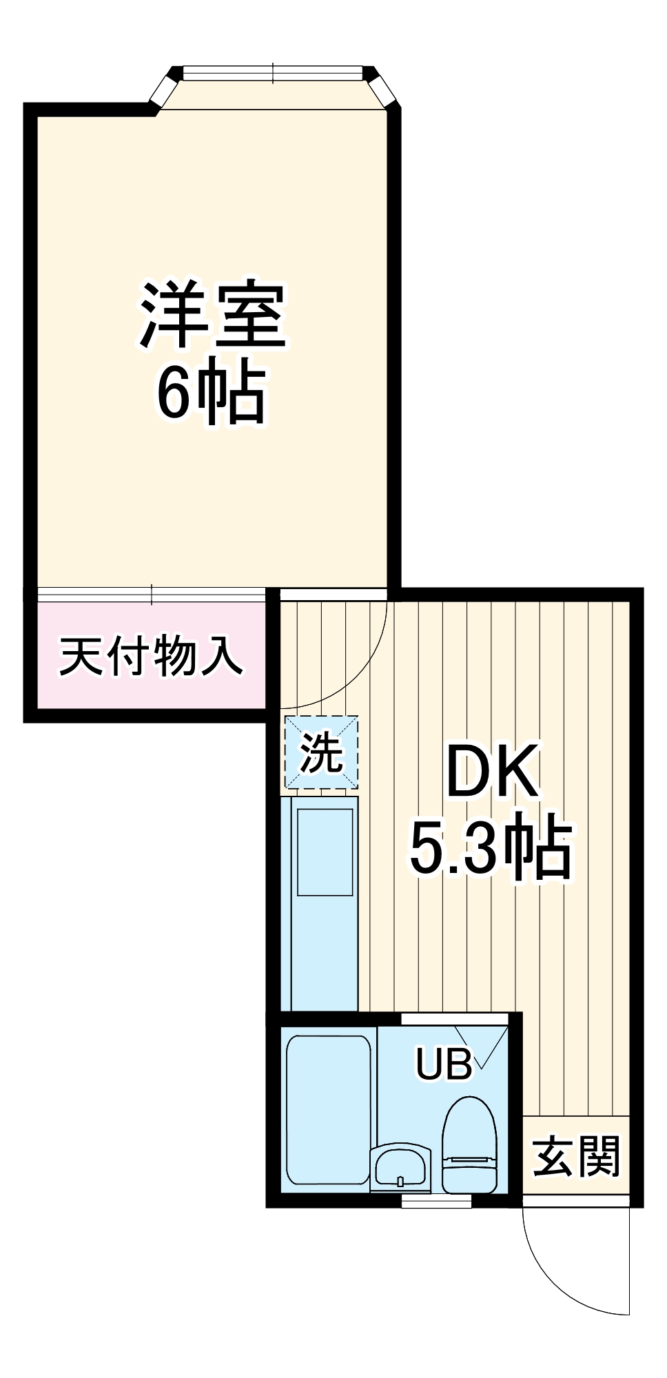 パールハイムBの間取り