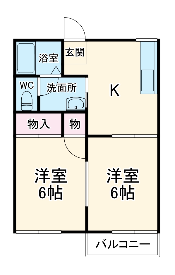 ユーコーハイツの間取り