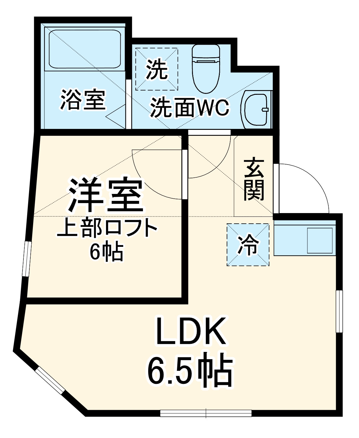 ユナイト日ノ出町メイプルストリートの間取り