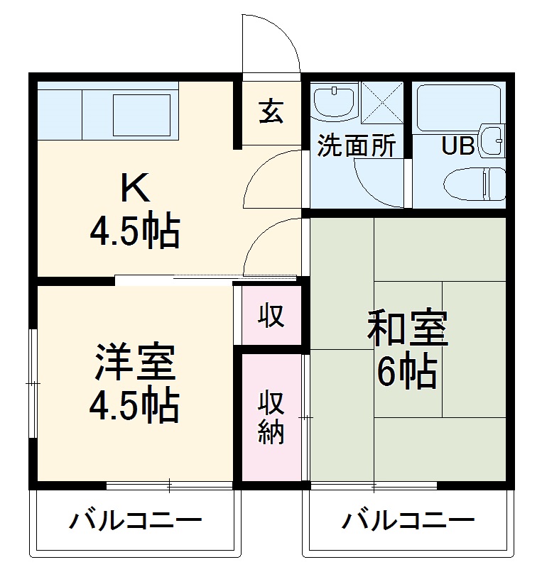 フラワーハイムMINAMIの間取り