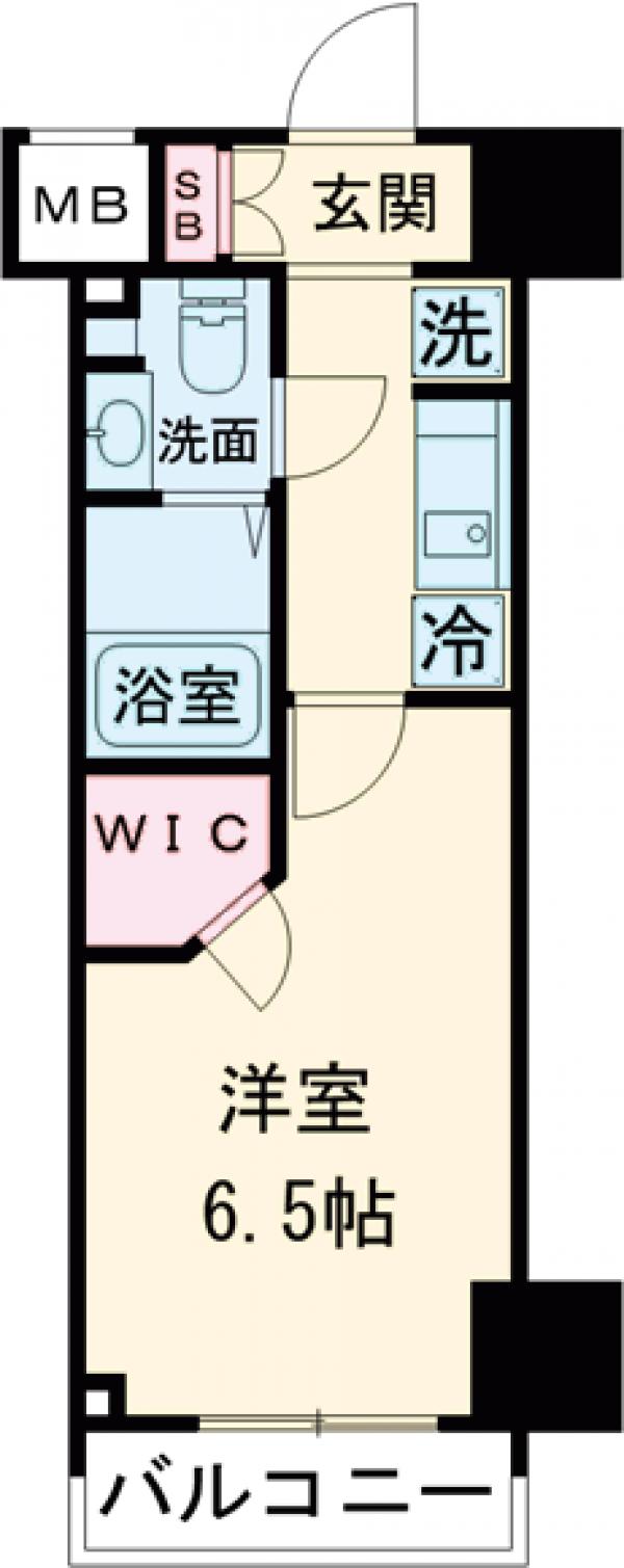 レジディア笹塚Ⅱの間取り