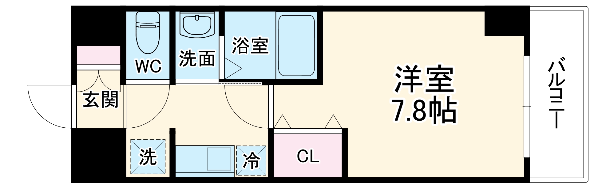ロイヤルクイーンズパーク浪速の間取り