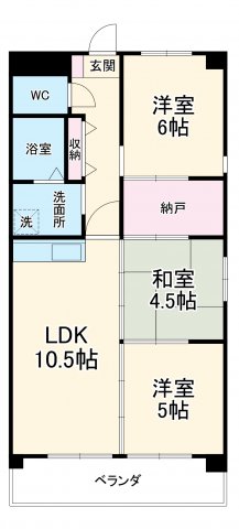 USA COURT EASTの間取り