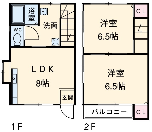 フローリア東棟の間取り