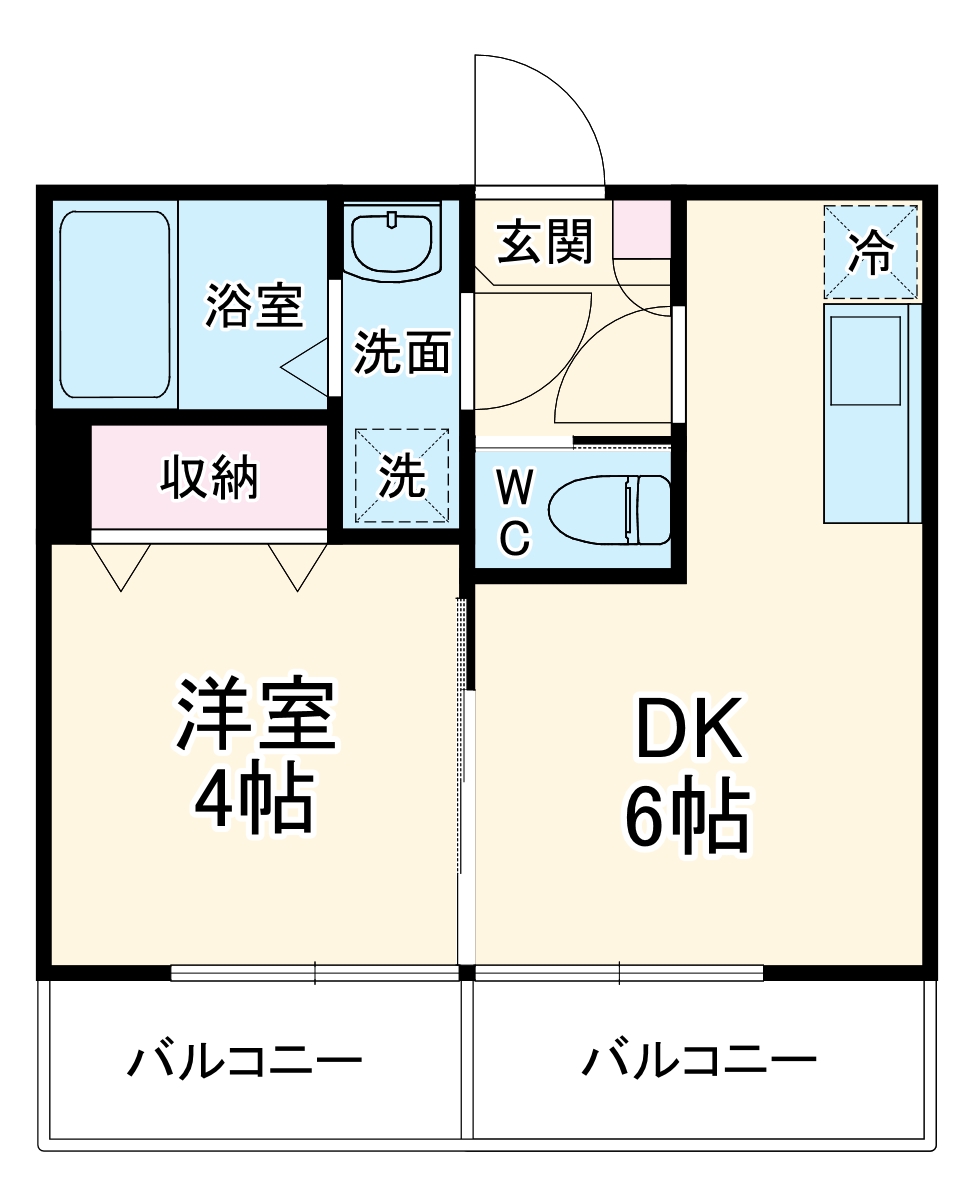 MELDIA大和田Ⅲの間取り