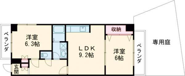 第10長栄アビタシオン清水の間取り