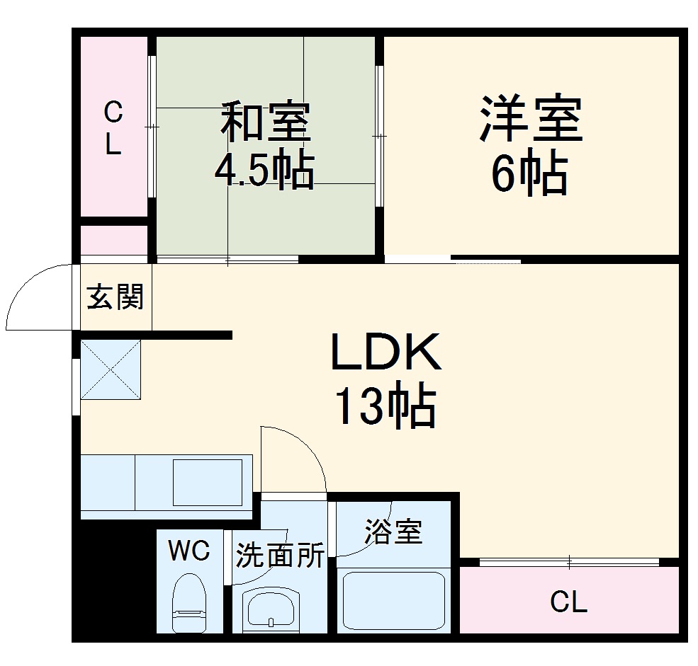 コモド長岡京の間取り
