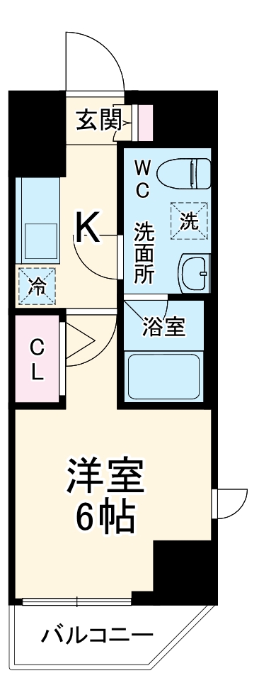 SHOKEN Residence横浜鶴見Ⅲ・201号室の間取り