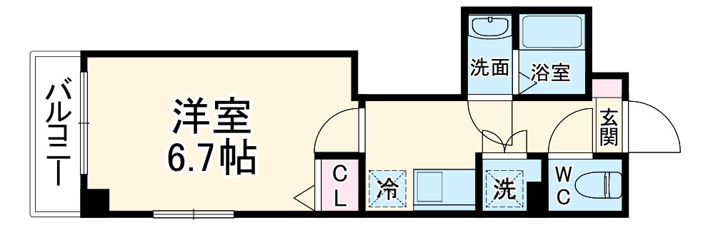 ブルックリンズ西千葉の間取り