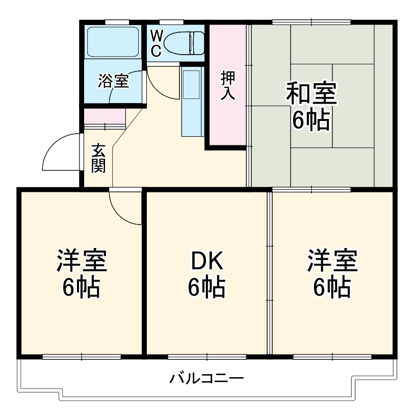 ハイツビアンの間取り