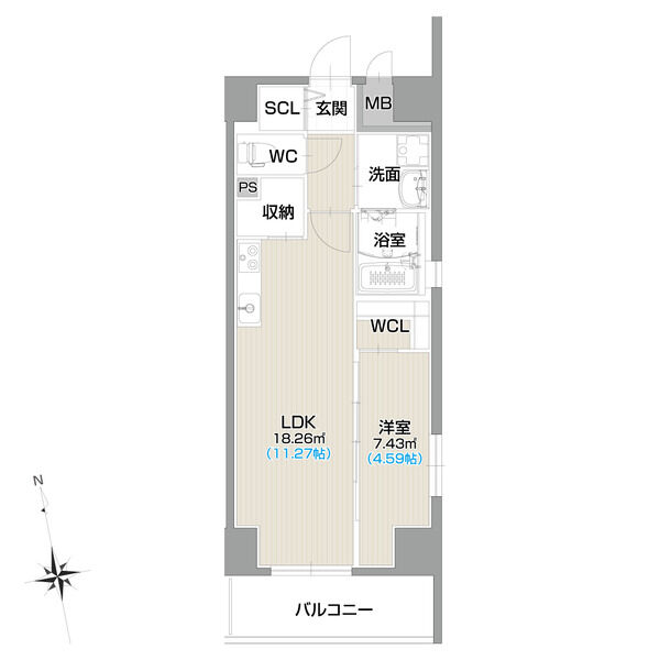フォルティス今池の間取り