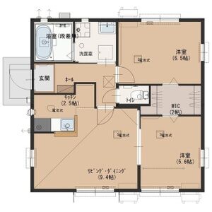 プラデュパイン ウエスト Dの間取り