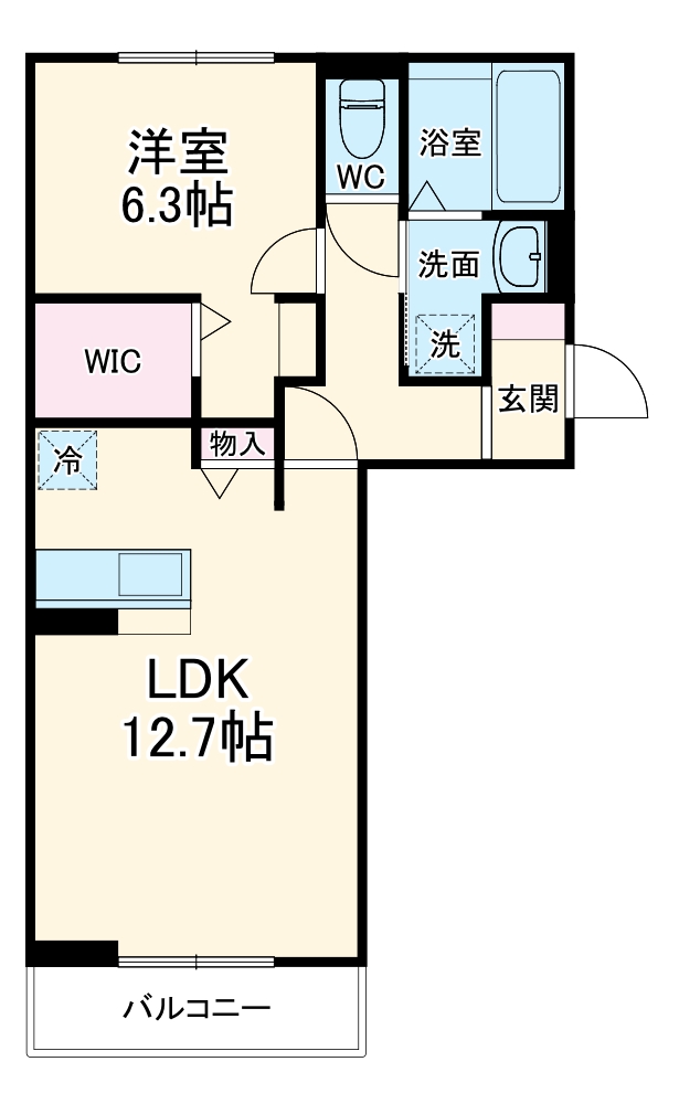 リヴィエール Ⅰの間取り