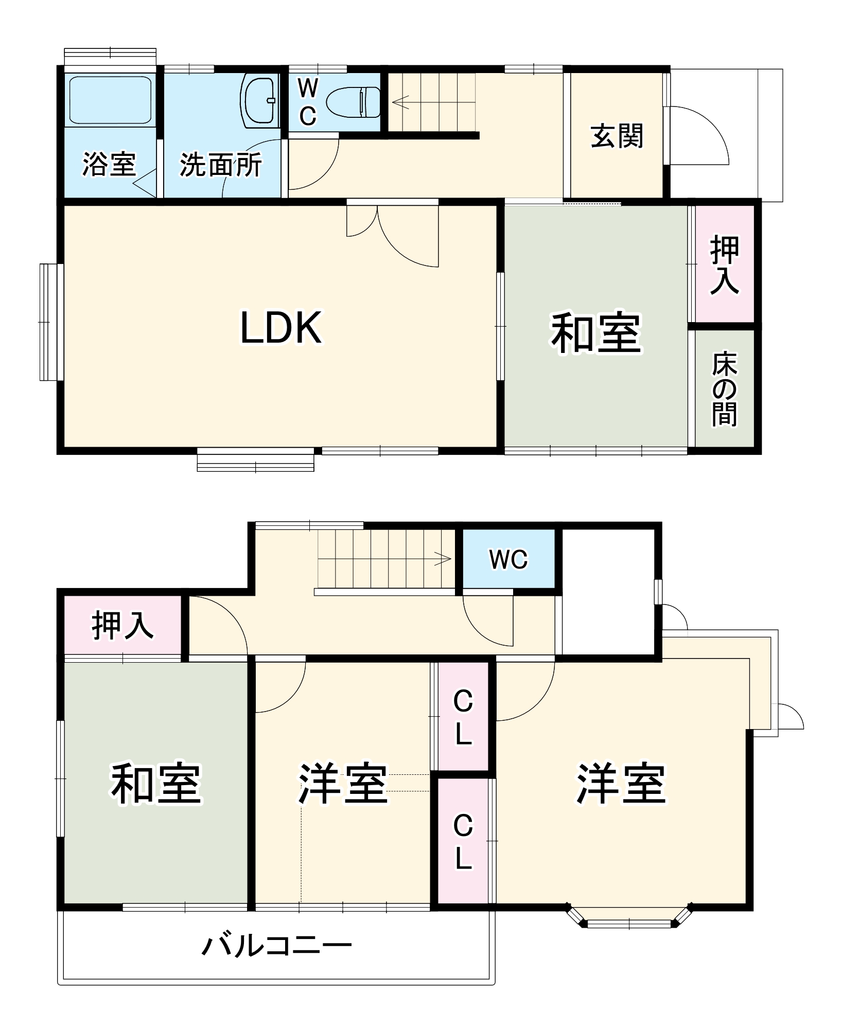 本郷町戸建の間取り