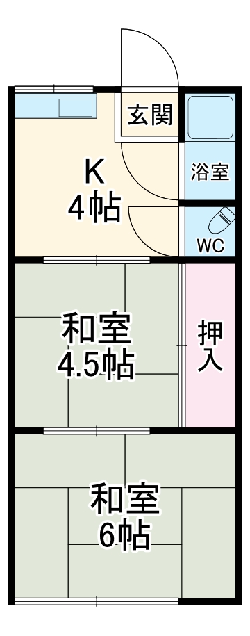 よしば荘の間取り
