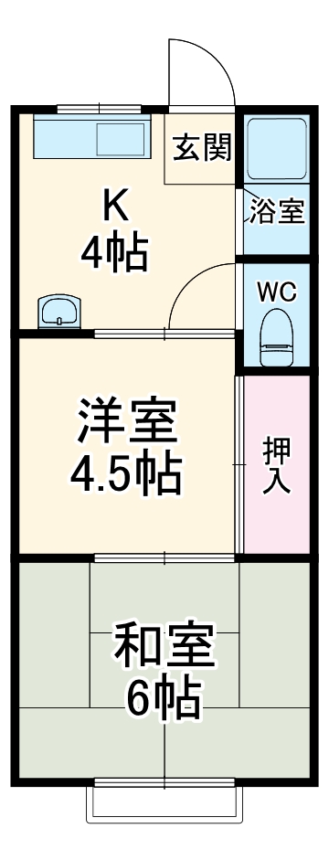 エスポワール青葉の間取り