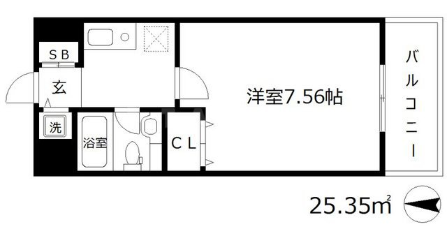 ISM中之島レジデンスの間取り