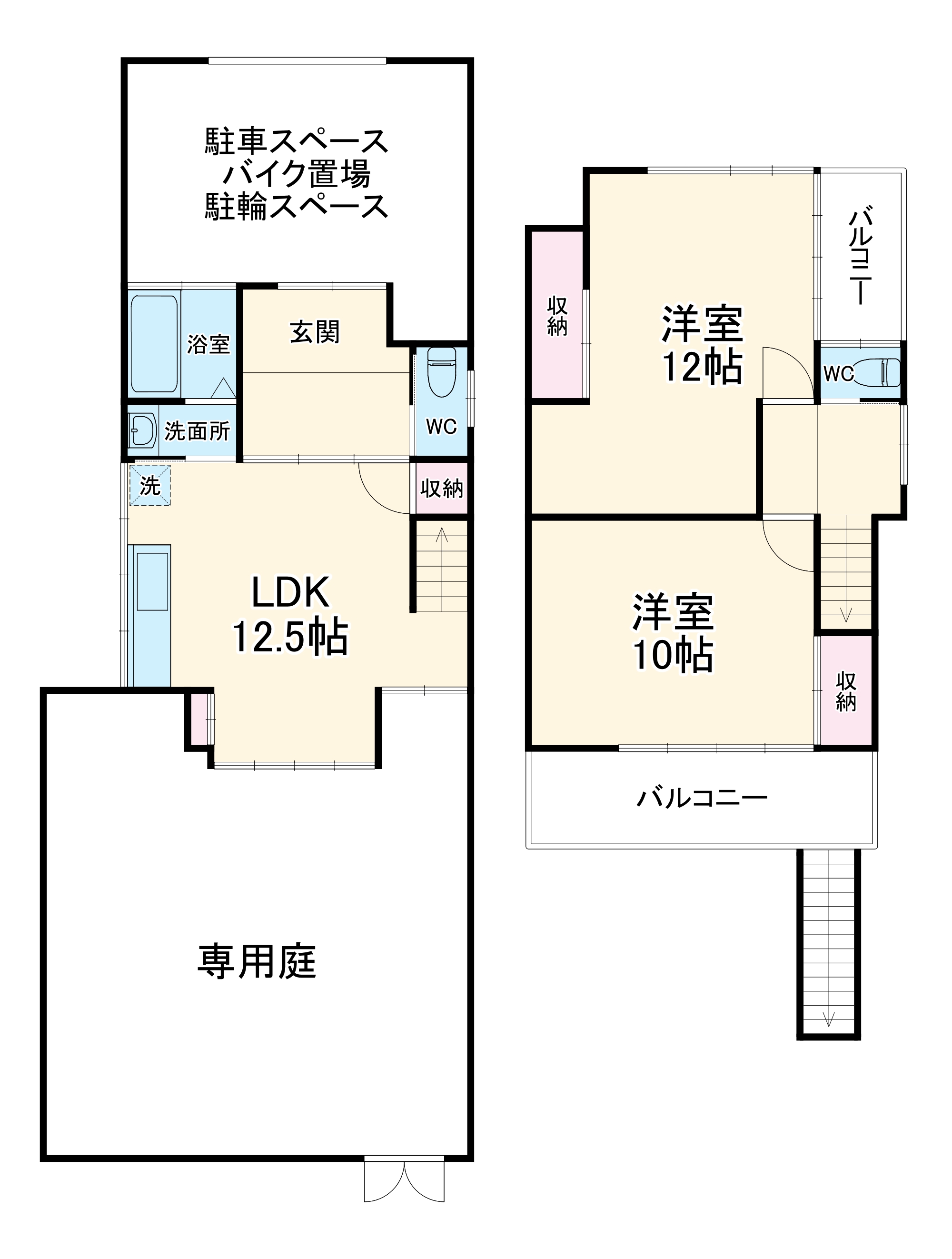 柏市新逆井戸建の間取り