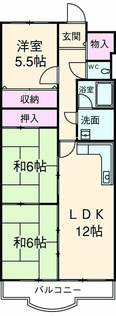 モモちゃんヒルズ和泉の間取り