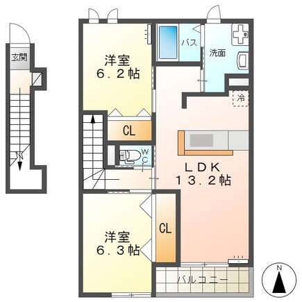Quatre Saison Natureの間取り