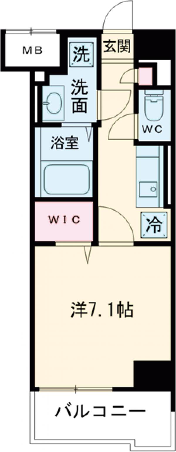 ドゥ バーグ渡辺通の間取り