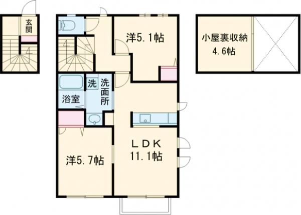 Win Villa 錦の間取り