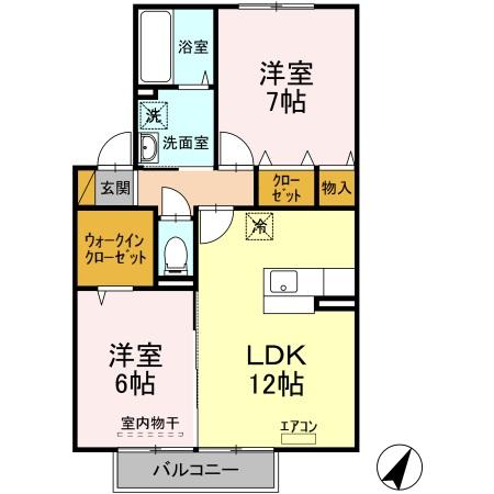 メゾンリッシュ Bの間取り