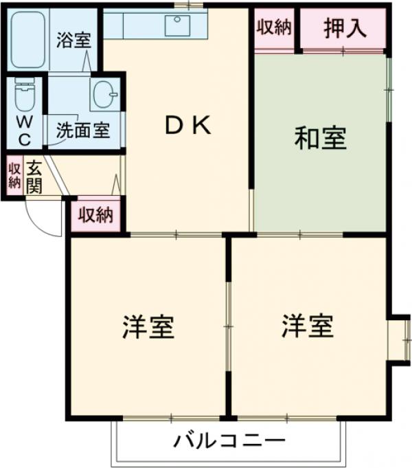 バリュージュ宮の間取り