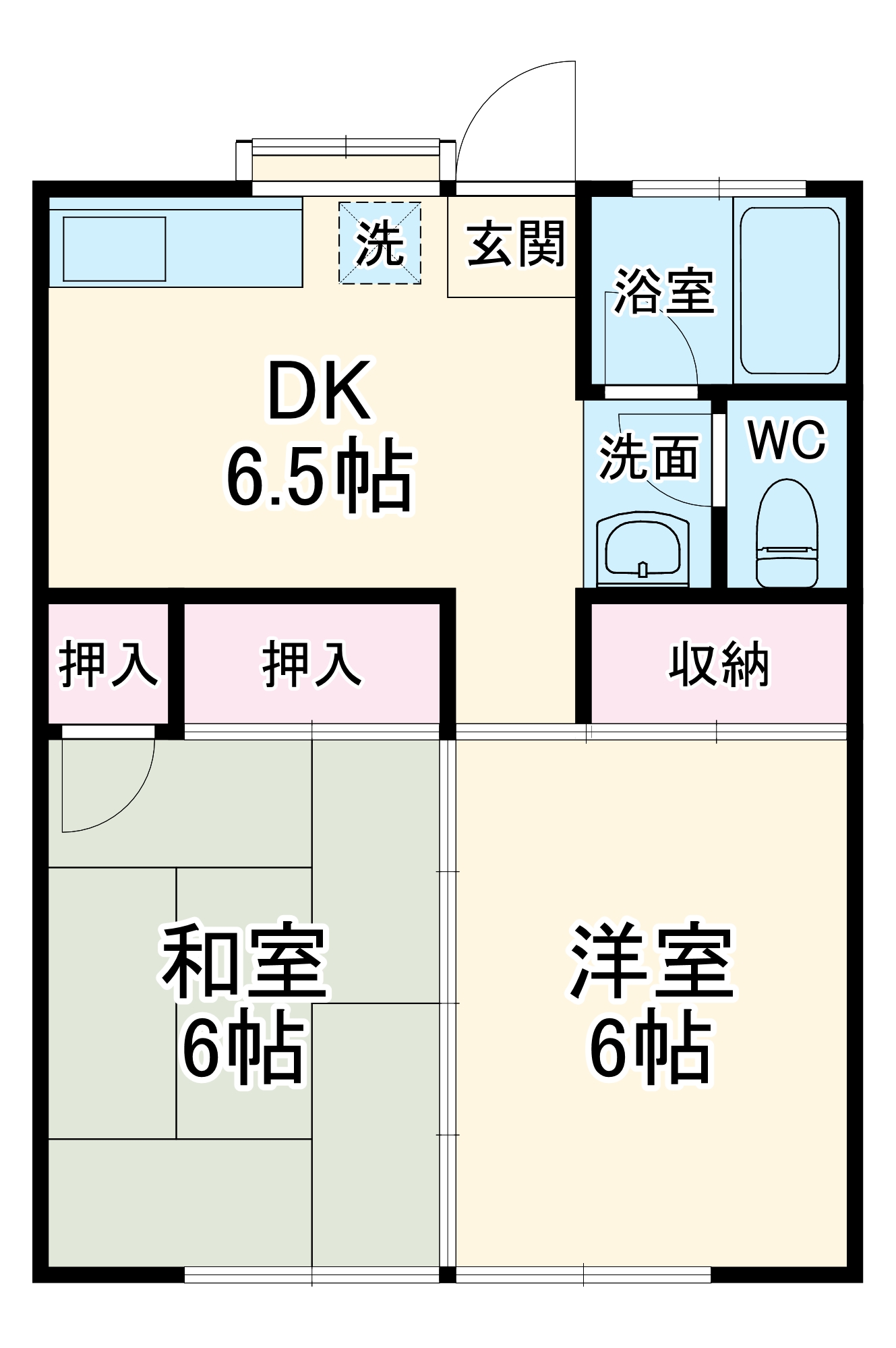 コーポつねはるの間取り