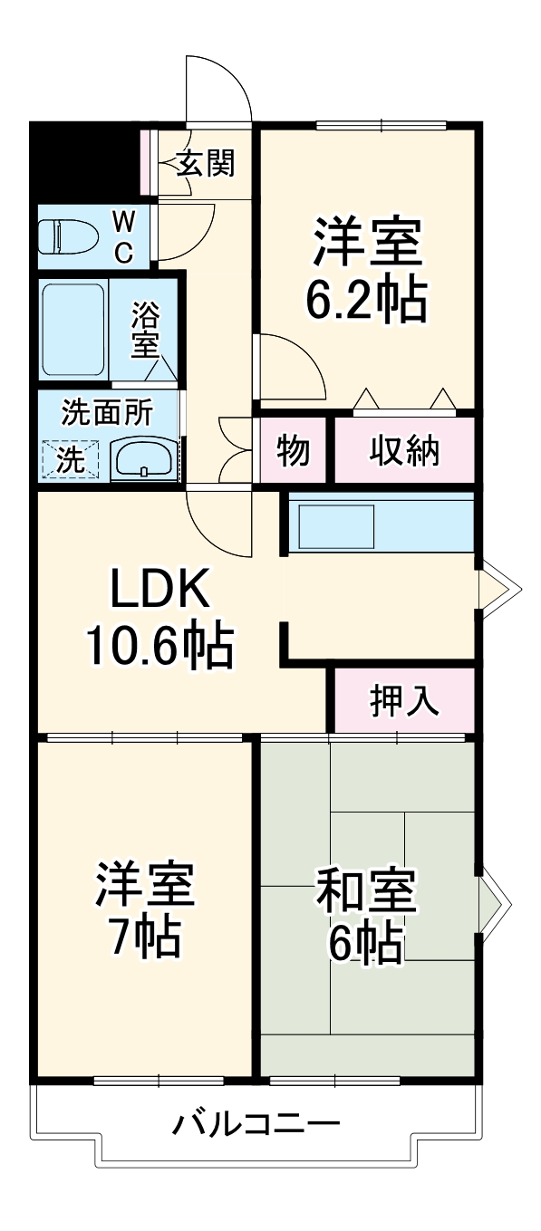 エレガンス春日部の間取り