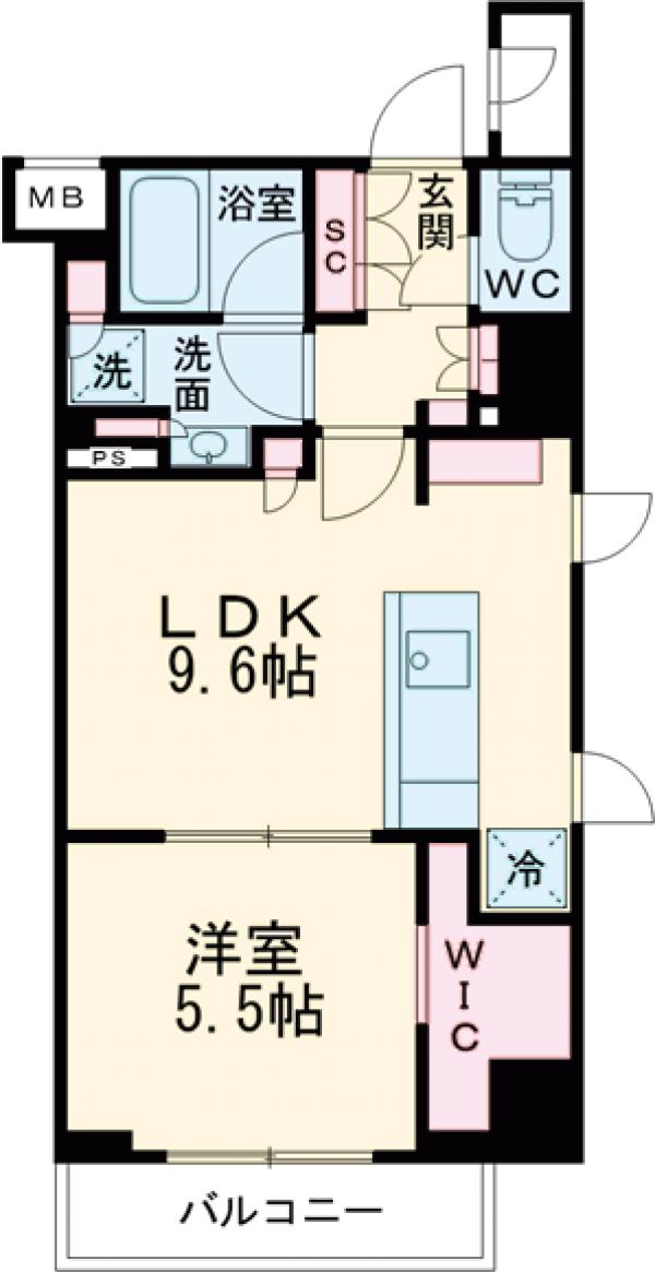 ザ・パークハビオ早稲田の間取り