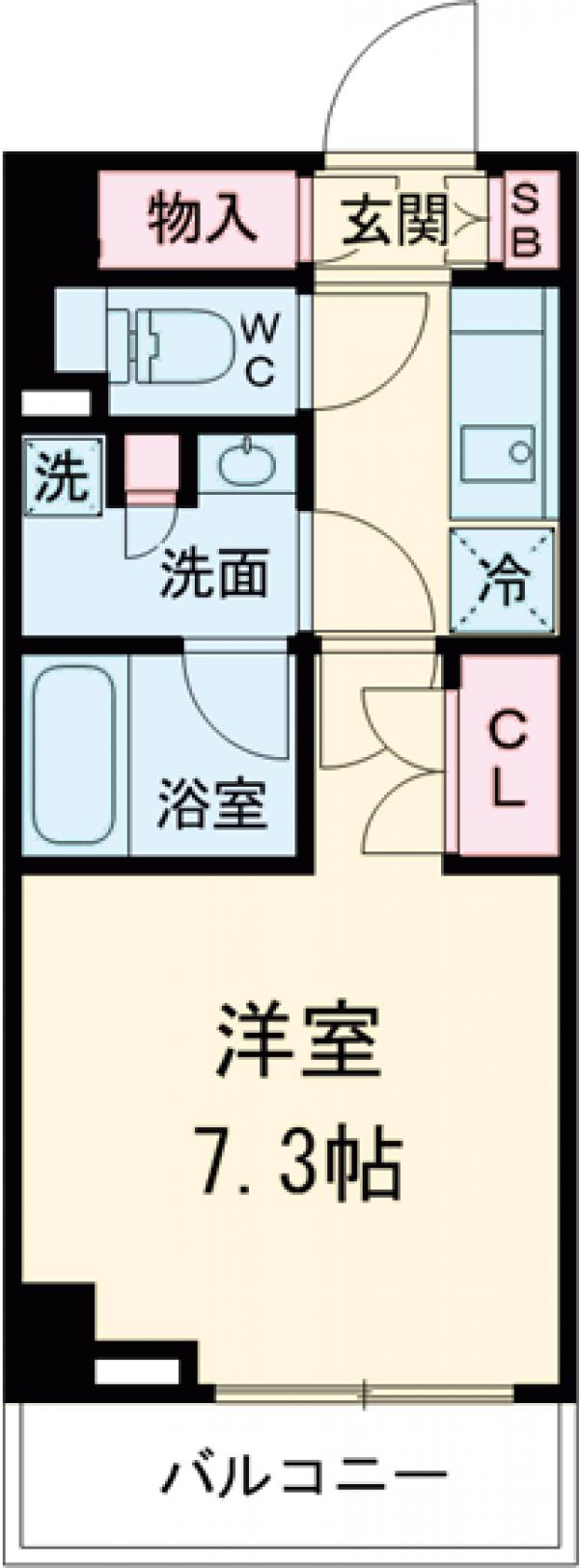 ブライズ西大井ＤUＥ・307号室の間取り
