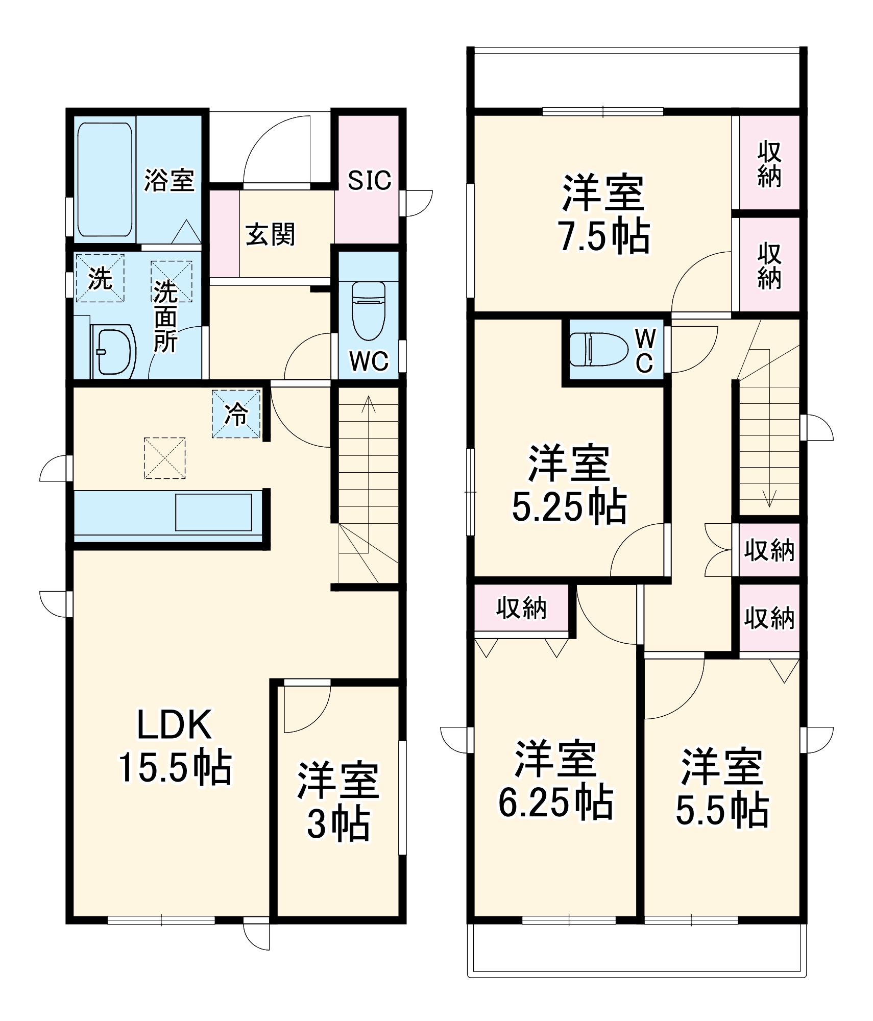 名古屋西インター戸建の間取り