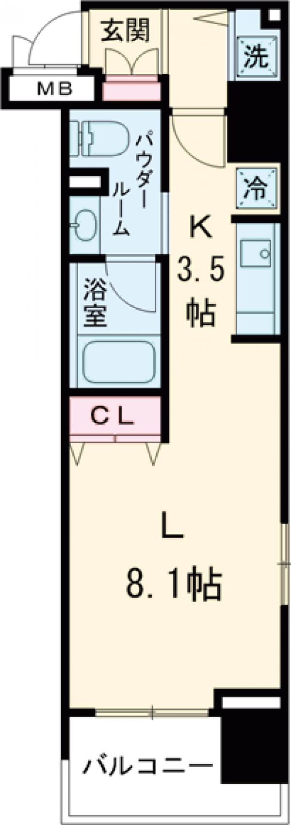 クリオ赤羽壱番館の間取り