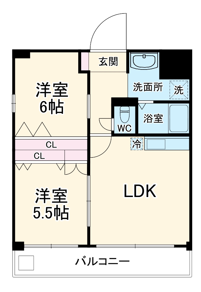 新大阪パークハイツの間取り