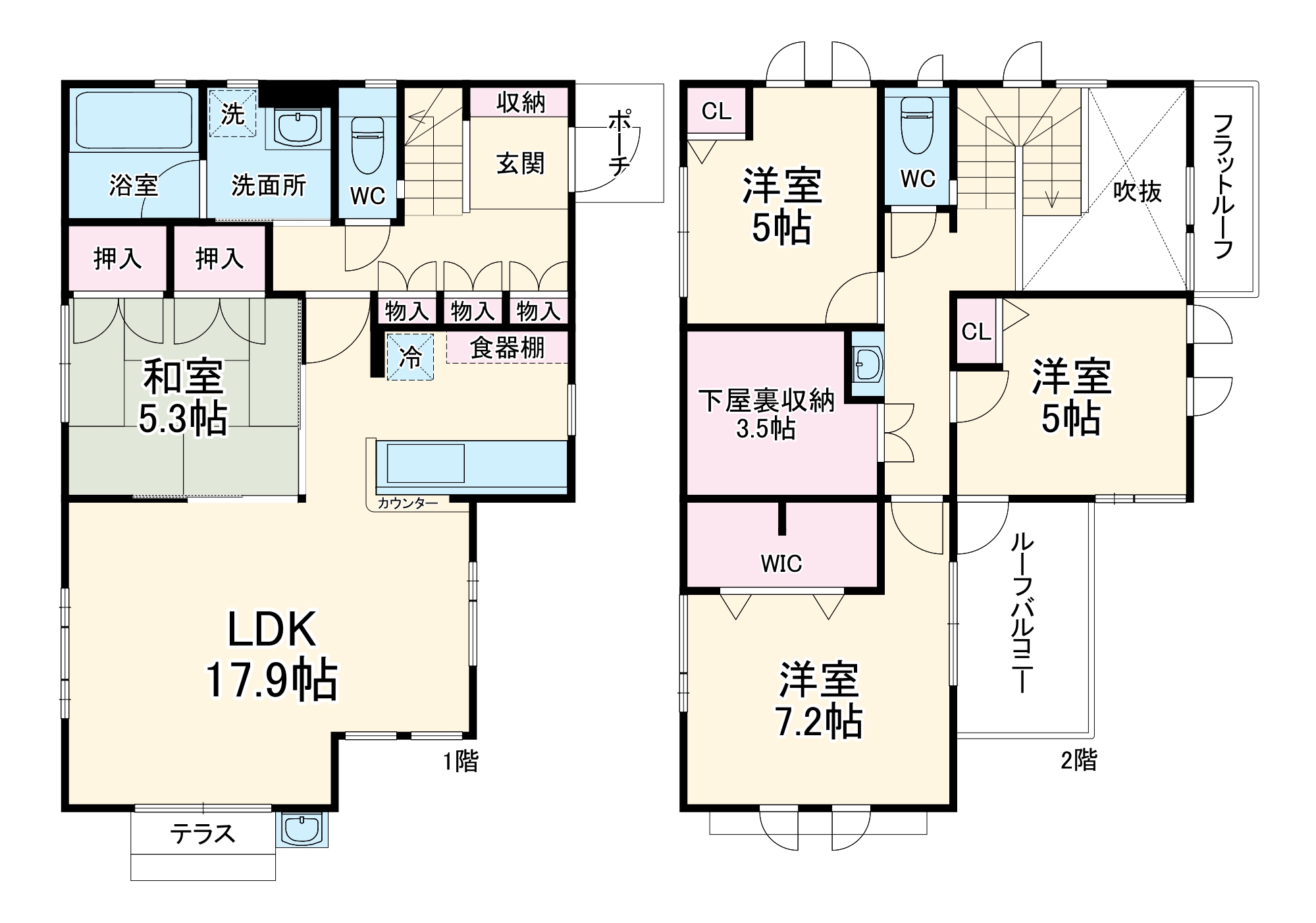 小仲台戸建の間取り