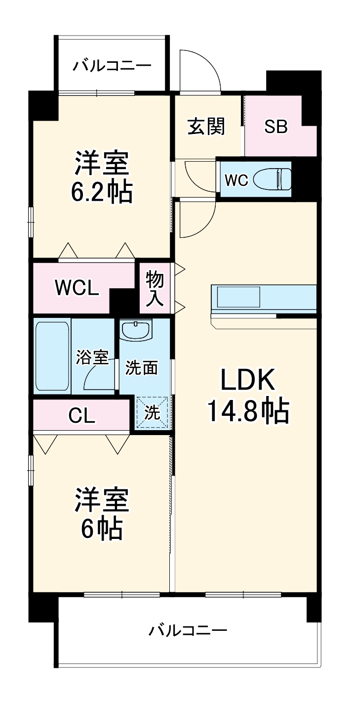 プランドール上社の間取り