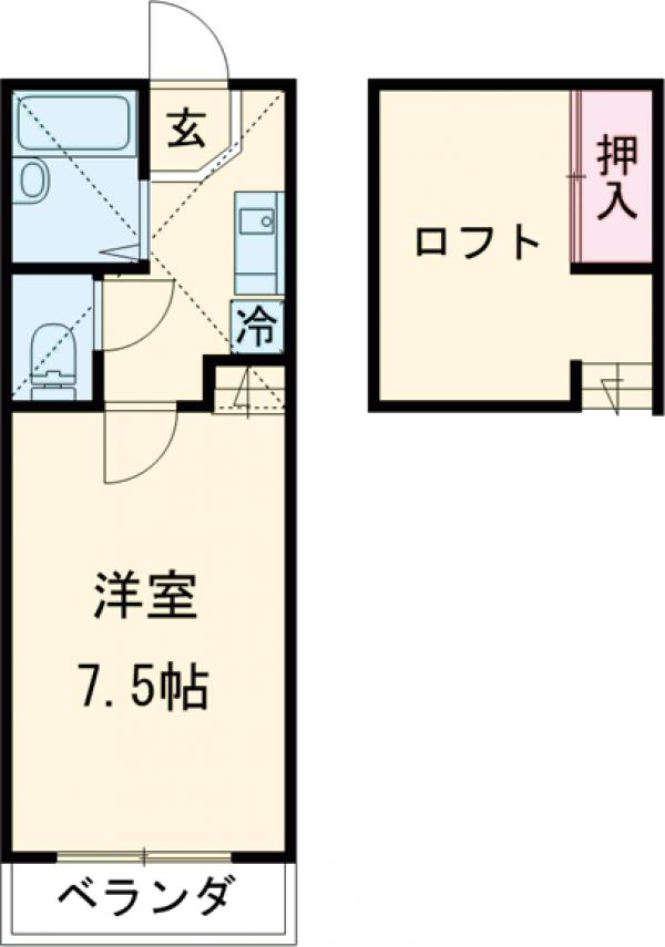 グランシャリオⅡ・106号室の間取り