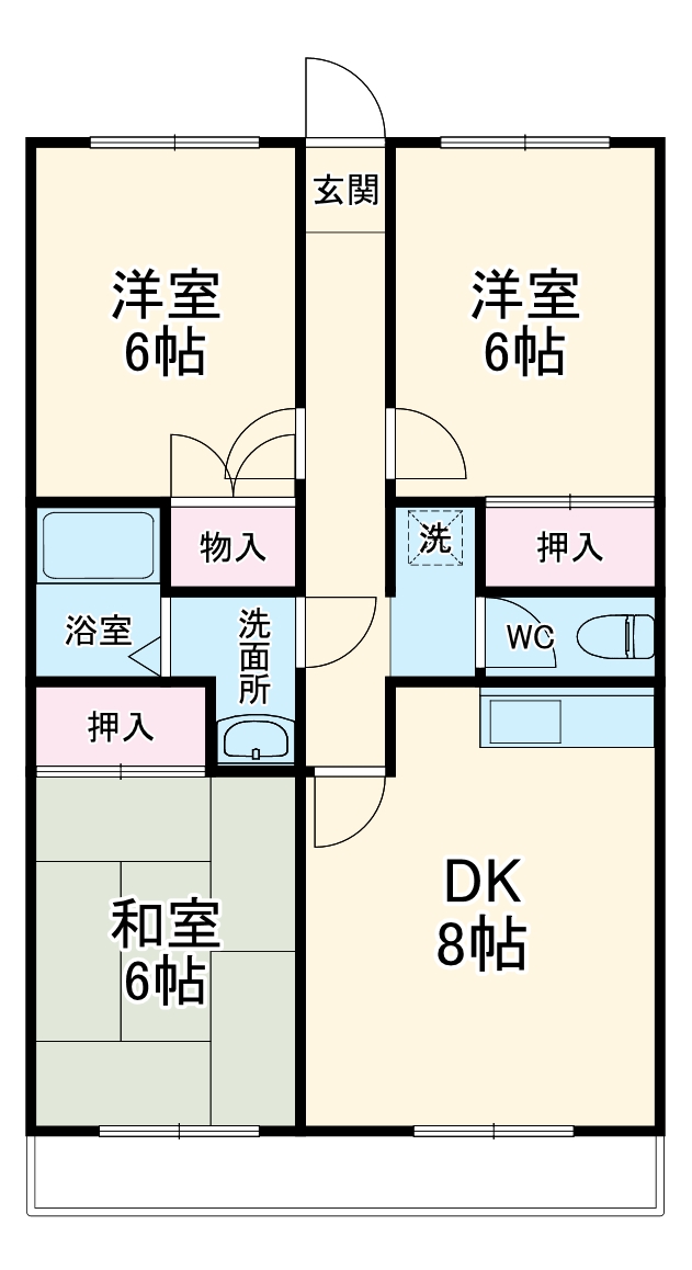 ハートピア3の間取り