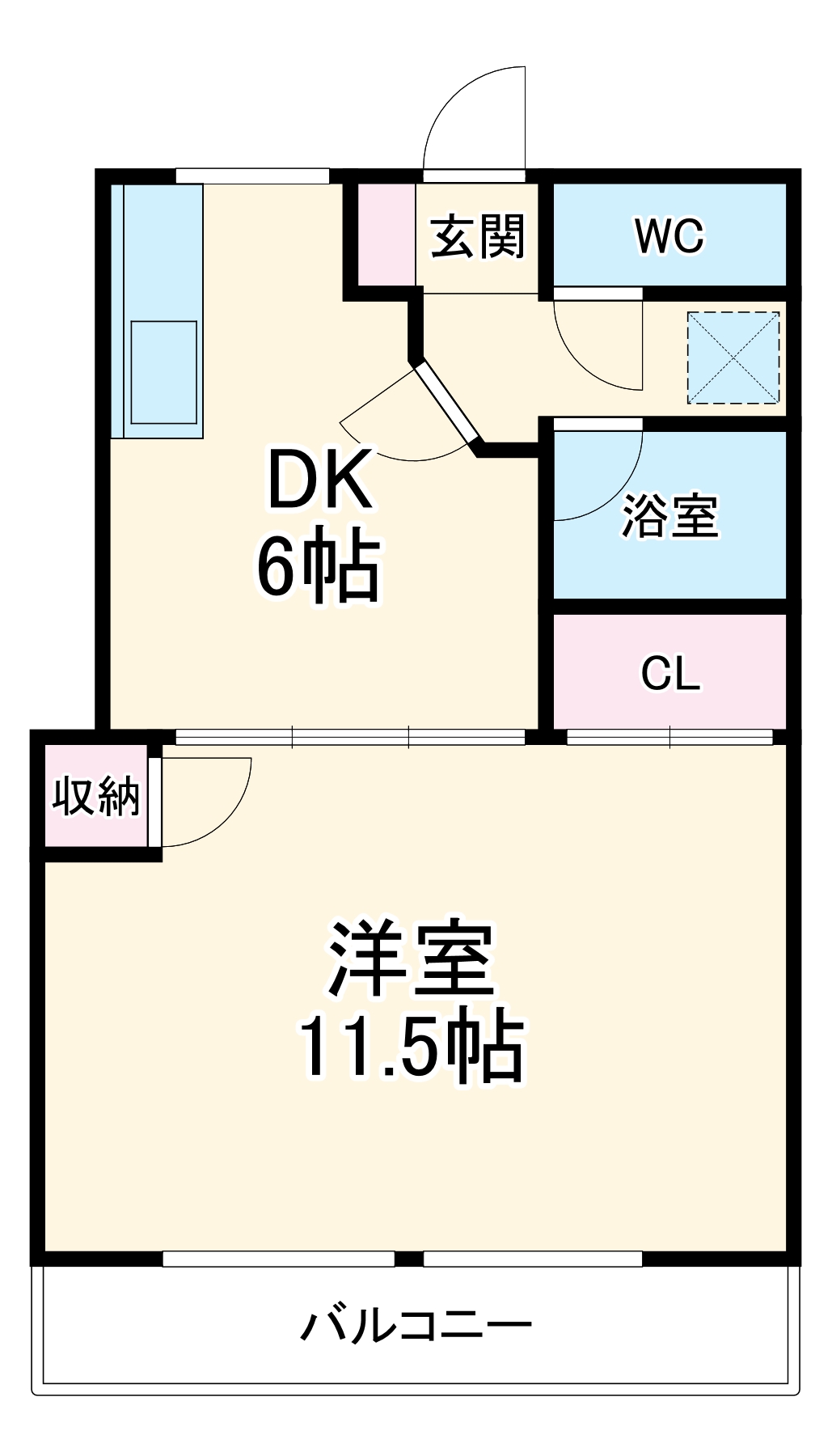 桜通コーポの間取り