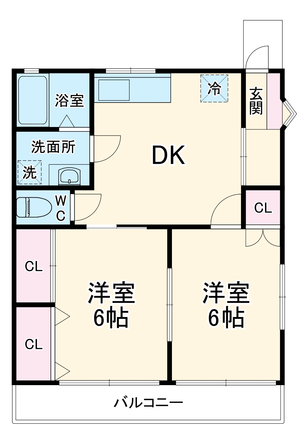 チェリーハイツ上矢部の間取り