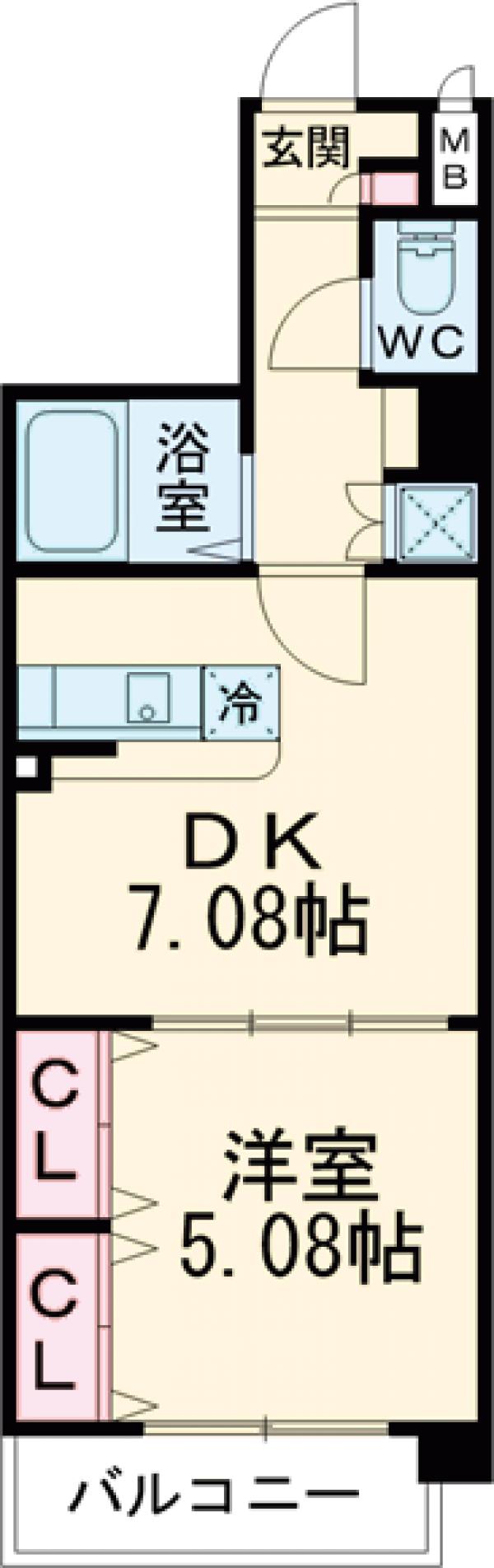 ドルチェ笹塚・壱番館の間取り