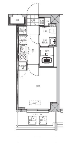 リライア横濱NORTH SIDEの間取り